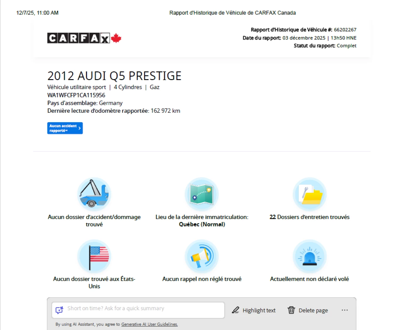 2012 Audi Q5 Premium Plus**S_Line**AWD**TOIT PANORAMIQUE**CUIR**MAGS**SIEGES CHAUFFNATS** Image principale