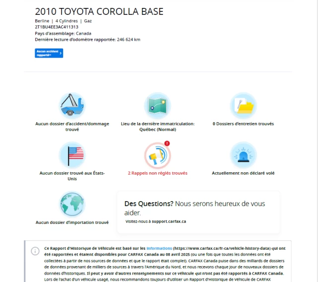 Toyota Corolla S**JAMAIS ACCIDENTEE**MANUELLE**MAGS** 2010