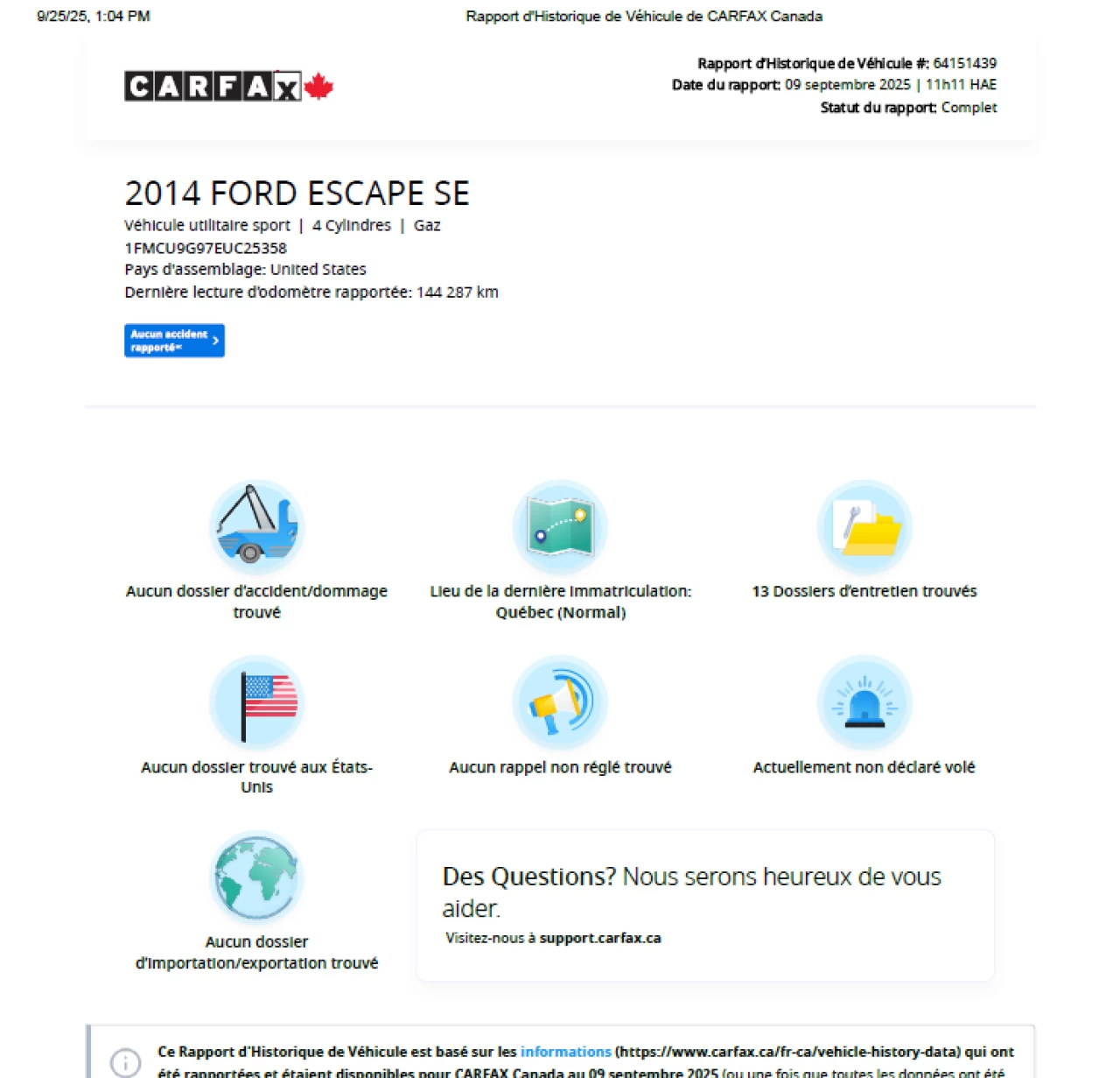 2014 Ford Escape SE**AWD**Jamais Accidente**CamÉra de Recul**SIEGES CHAUFFANTS**MAGS** Main Image