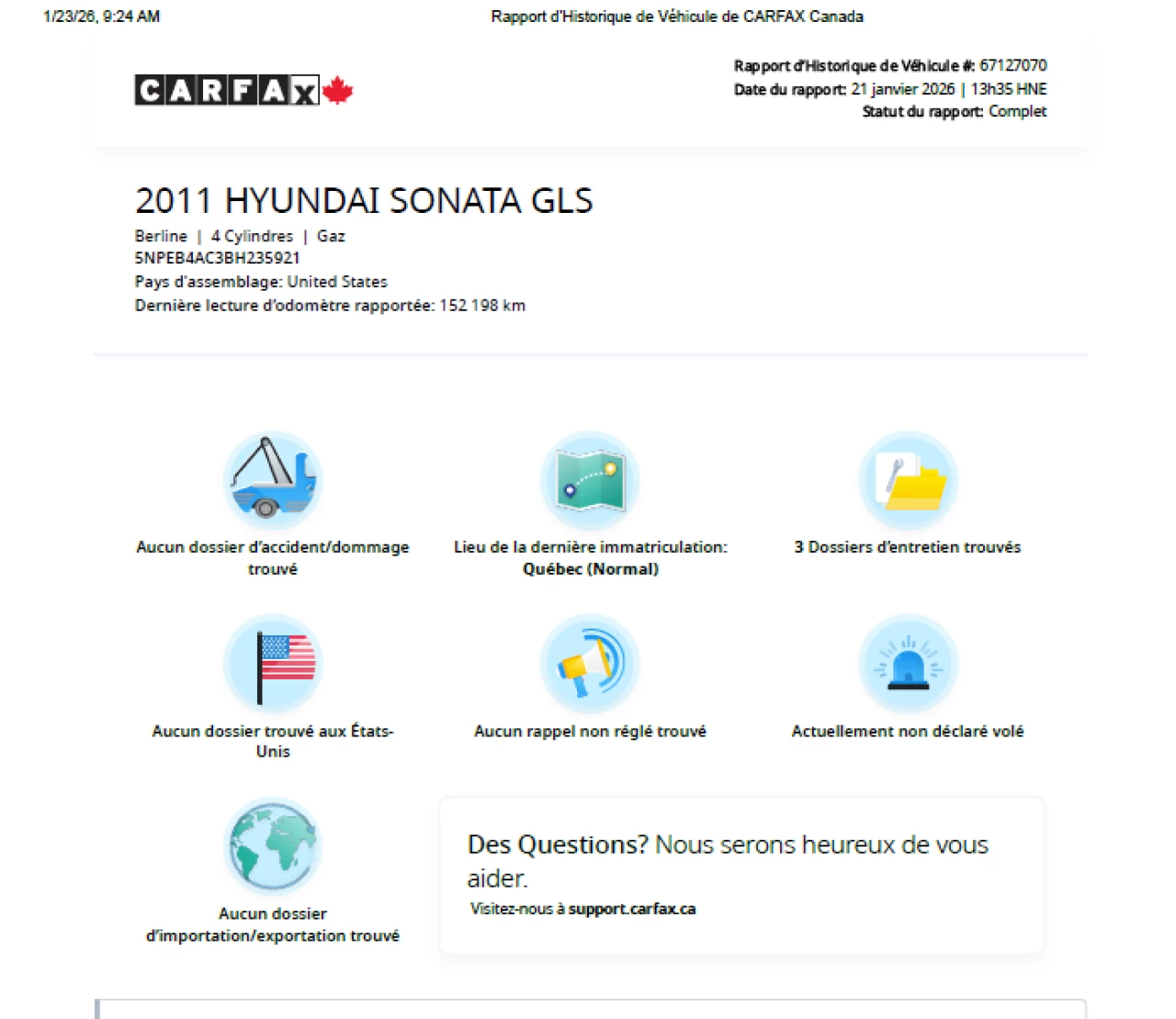 2011 Hyundai Sonata GLS**Jamais Accidentee**TOIT OUVRANT**SIEGES CHAUFFNATS**MAGS**SIEGES ELECTRIQUE**MODE ECO** Image principale