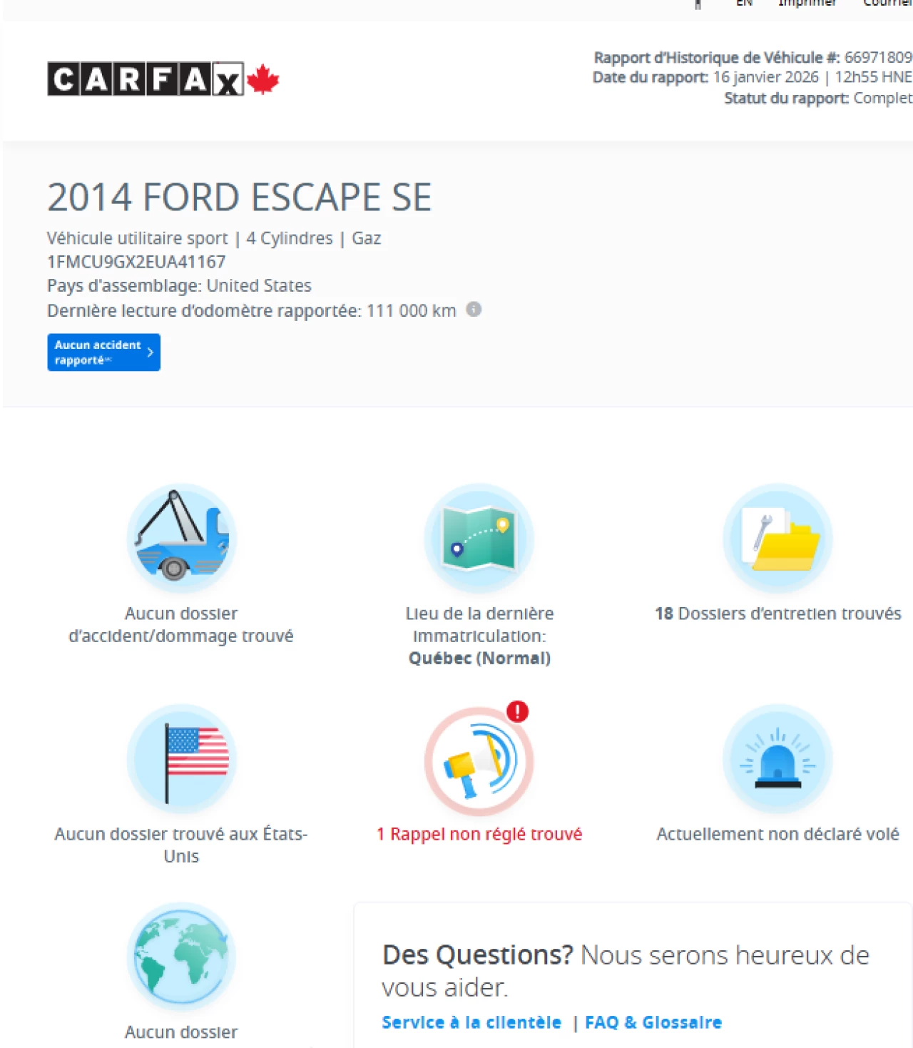 2014 Ford Escape JAMAIS ACCIDENTEE**AWD**NAVIGATION**CAMERA DE RECUL**SIEGES CHAUFFANTS**MAGS** Financement 1Ère, 2e et 3e chance !! 100% ApprouvÉ Main Image