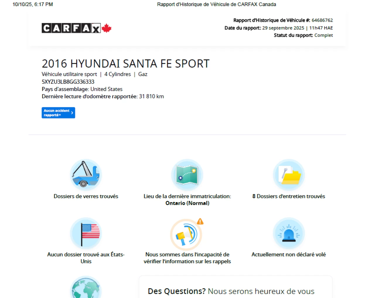 2016 Hyundai Santa Fe Sport Premium**Jamais Accidente**SAAQ CERTIFIEE****SIEGES CHAUFFNATS AVANT ET ARRIERE**VOLANT CHAUFFANTS**MAGS** Image principale