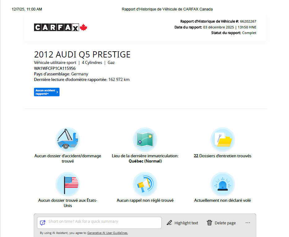 2012 Audi Q5 Premium Plus**S_Line**AWD**TOIT PANORAMIQUE**CUIR**MAGS**SIEGES CHAUFFNATS** Image principale
